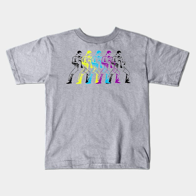 The Jesus Art Deco Kids T-Shirt by BradyRain